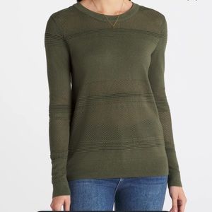 Market & Spruce Rowan Textured Cotton Blend Sweater